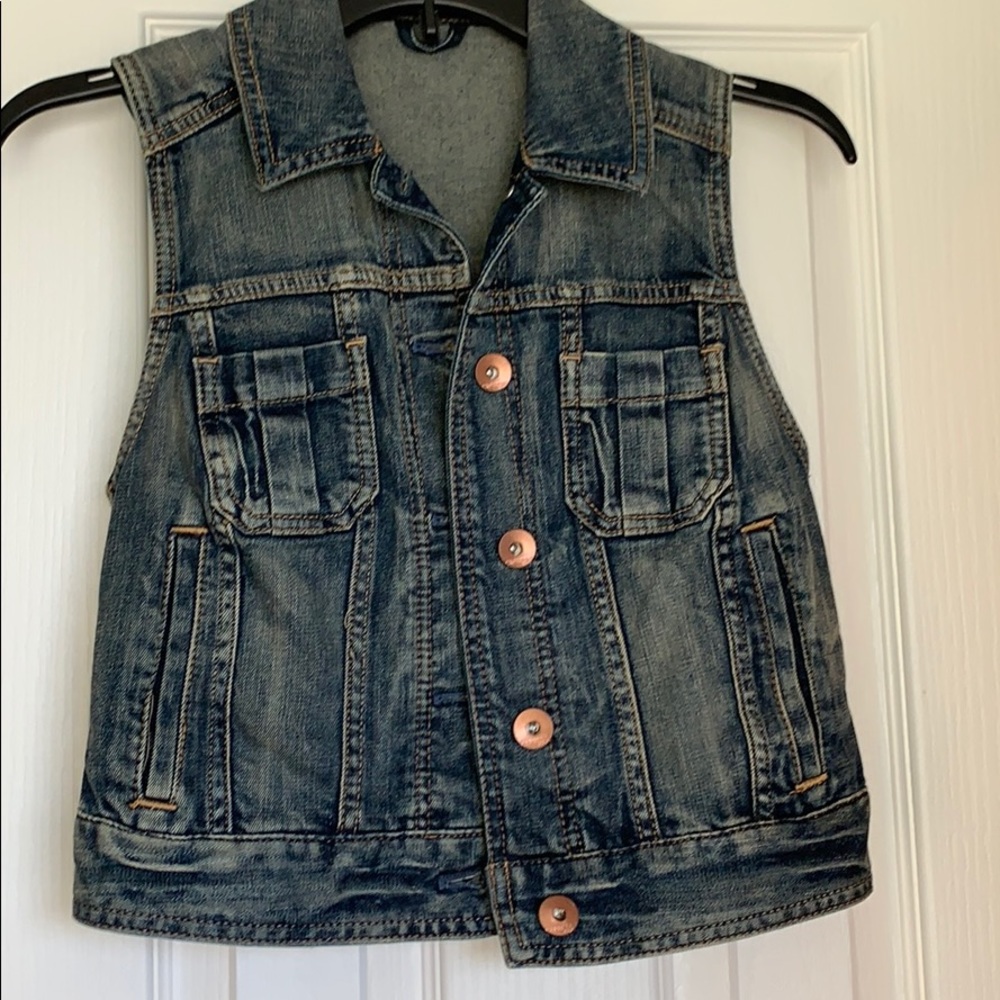Express denim vest